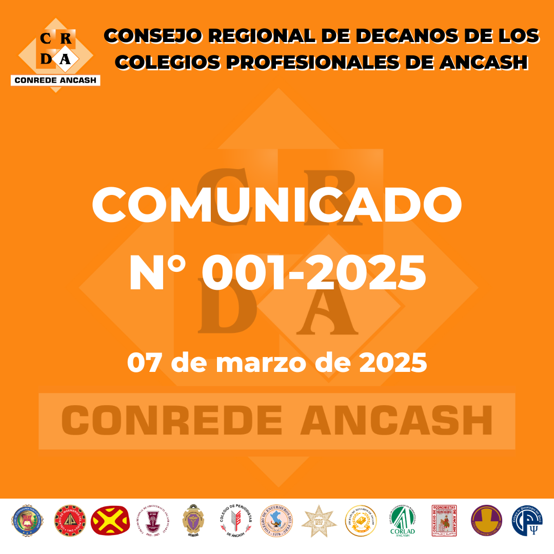 Comunicado N° 001-2025