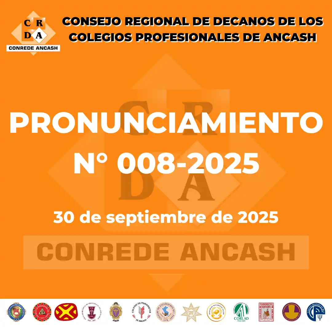 CONREDE ANCASH RECONOCE LEGITIMIDAD DE GESTIÓN DEL COLEGIO DE OBSTETRAS IX ANCASH-HUARAZ